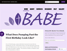 Tablet Screenshot of bayareabreastfeeding.wordpress.com