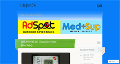 Desktop Screenshot of adspot56.wordpress.com