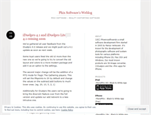 Tablet Screenshot of phoenxsoftware.wordpress.com