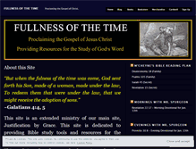 Tablet Screenshot of fullnessofthetime.wordpress.com