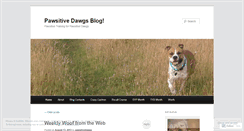 Desktop Screenshot of pawsitivedawgs.wordpress.com