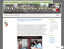 Tablet Screenshot of colegioprivadovirgendeloreto.wordpress.com