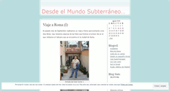 Desktop Screenshot of mundosubterraneo.wordpress.com