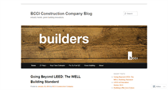 Desktop Screenshot of bccibuilders.wordpress.com