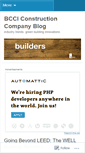 Mobile Screenshot of bccibuilders.wordpress.com