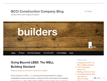 Tablet Screenshot of bccibuilders.wordpress.com