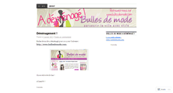 Desktop Screenshot of bullesdemode.wordpress.com