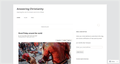 Desktop Screenshot of answeringchristian.wordpress.com