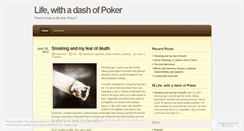 Desktop Screenshot of lifewithpoker.wordpress.com