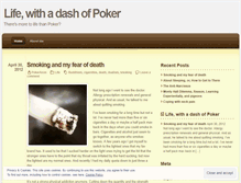 Tablet Screenshot of lifewithpoker.wordpress.com