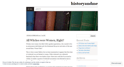 Desktop Screenshot of historyandme.wordpress.com