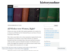 Tablet Screenshot of historyandme.wordpress.com