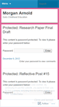 Mobile Screenshot of morganearnold.wordpress.com
