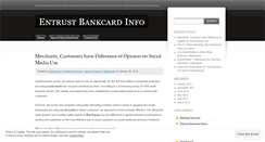 Desktop Screenshot of entrustbankcardinfo.wordpress.com