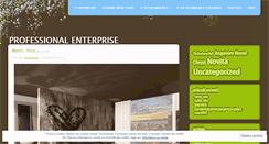 Desktop Screenshot of professionalenterprise.wordpress.com