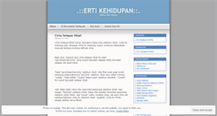 Desktop Screenshot of ertikehidupan.wordpress.com