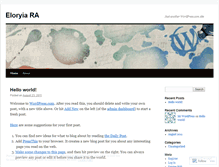 Tablet Screenshot of eloryia.wordpress.com