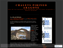 Tablet Screenshot of chaletspirineoaragones.wordpress.com