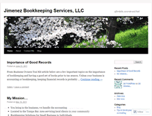 Tablet Screenshot of jpbookkeeping.wordpress.com