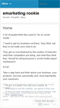 Mobile Screenshot of emarketingrookie.wordpress.com