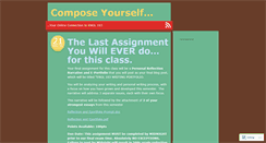 Desktop Screenshot of composeyourself103.wordpress.com