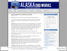 Tablet Screenshot of alaskadogworks.wordpress.com