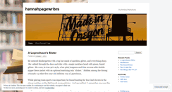 Desktop Screenshot of hannahpagewrites.wordpress.com