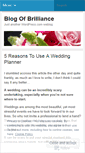 Mobile Screenshot of blogofbrilliance.wordpress.com