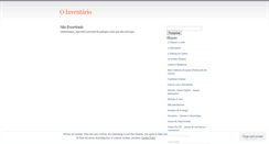 Desktop Screenshot of oinventario.wordpress.com