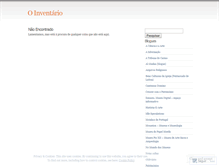 Tablet Screenshot of oinventario.wordpress.com