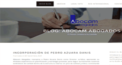 Desktop Screenshot of abocamabogados.wordpress.com