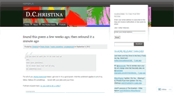 Desktop Screenshot of christinamueller.wordpress.com