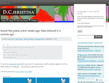 Tablet Screenshot of christinamueller.wordpress.com