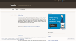 Desktop Screenshot of luxebc.wordpress.com