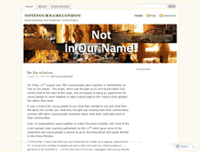 Tablet Screenshot of notinournamelondon.wordpress.com