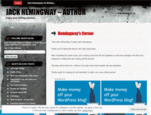 Tablet Screenshot of jehemingway.wordpress.com