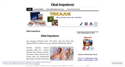 Desktop Screenshot of obatimpotensi786.wordpress.com