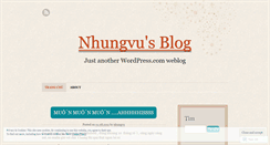 Desktop Screenshot of nhungvu.wordpress.com