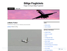 Tablet Screenshot of flugticketz.wordpress.com