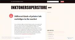 Desktop Screenshot of inktonersuperstore.wordpress.com