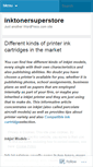 Mobile Screenshot of inktonersuperstore.wordpress.com