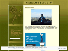 Tablet Screenshot of nicholas2009.wordpress.com