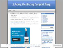 Tablet Screenshot of librarymentoringsupport.wordpress.com