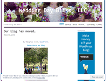 Tablet Screenshot of myweddingdaybliss.wordpress.com