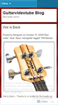 Mobile Screenshot of guitarvideotube.wordpress.com