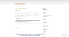 Desktop Screenshot of myartemismoon.wordpress.com