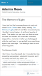 Mobile Screenshot of myartemismoon.wordpress.com