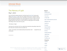 Tablet Screenshot of myartemismoon.wordpress.com