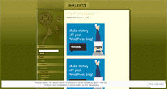 Desktop Screenshot of bole175.wordpress.com