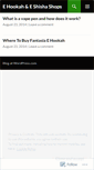 Mobile Screenshot of ehookahjames.wordpress.com